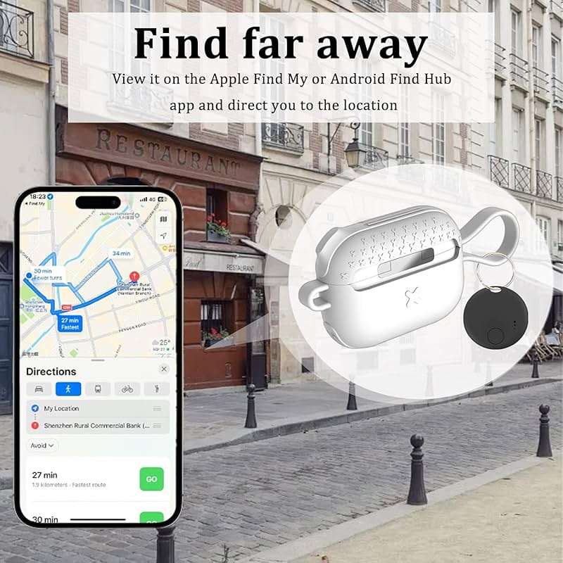 Air Tracker Tag for Android or iOS,Android Tracker Tag-4Pack,Dual System Tracker Tags,Compatible with Google's Find Hub and Apple Find My,Replaceable Battery,Item Finder for Keys,Wallet,Luggage,Bags - Image 5
