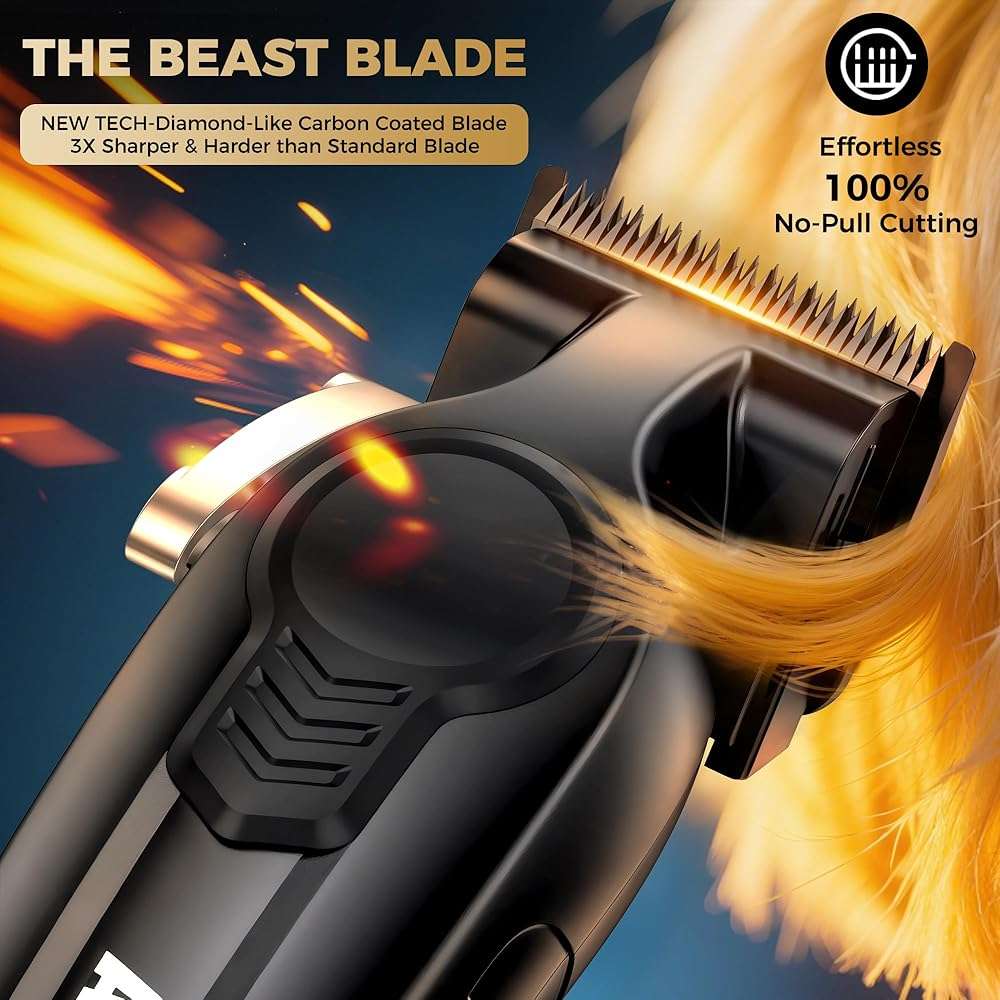 ATVOXIS Hair Clippers for Men Professional, Barber Clippers and Trimmers Set, Cordless Hair Clippers, Hair Cutting Kit, Barber Kit, Haircut Kit, Maquina para Cortar Pelo De Hombre (Black) - Image 2