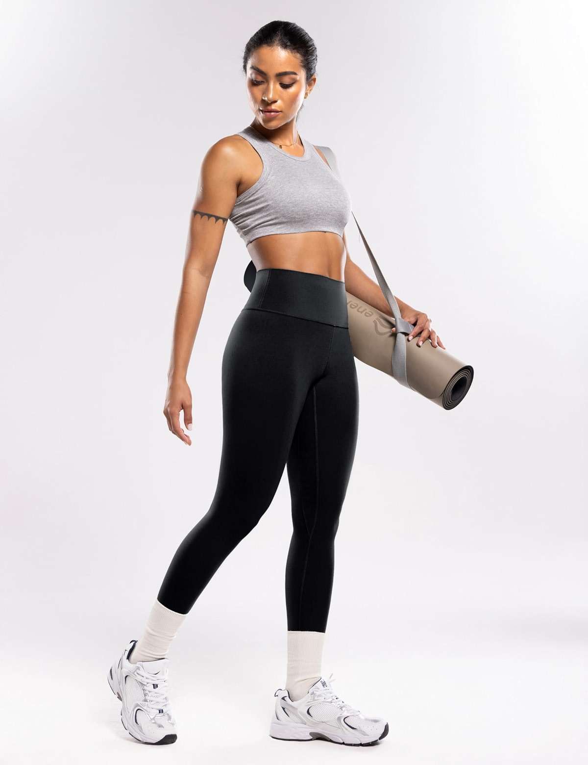 ENERBLOOM Workout Leggings for Women Yoga Pants High Waisted Athletic Tights Silky Feel 21"/23"/25"/28" Gym Activewear Lounge - Image 5