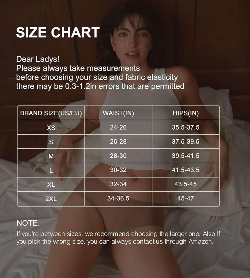 SHARICCA Womens Seamless Underwear No Show Hipster Panties Invisible Lightweight Nuage Bikinis Briefs Microfiber Pack - Image 7