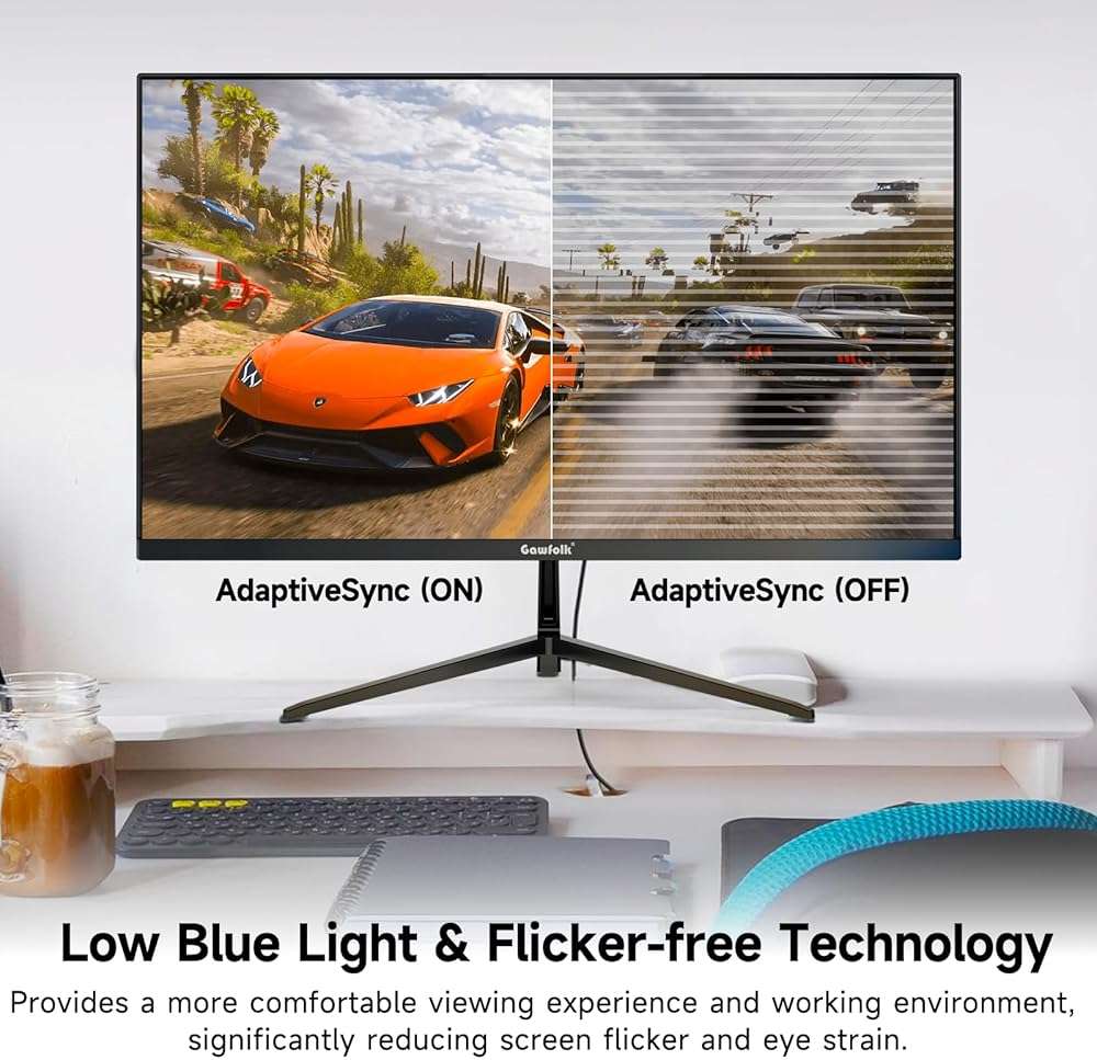 Gawfolk 27 Inch 4K Monitor IPS 60Hz, UHD 3840 x 2160p PC Monitors, Computer Dispaly for Home & Office, Support HDMI & DP, Wall Mount Compatible - Image 5