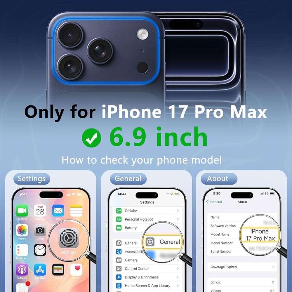 BENTOBEN Magnetic for iPhone 17 Pro Max Case, Cute Wavy [Full Camera Protection][Compatible with MagSafe] Matte Anti-Slip Bumper Women Girls Boys Protective Cover for 17 ProMax 6.9", Desert Titanium - Image 3