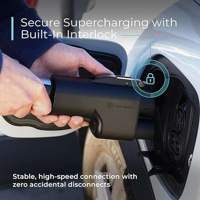 Lectron NACS to CCS Electric Vehicle Adapter with Interlock - (500A/1,000V) - Compatible with Tesla Superchargers - CCS1 EV Fast Charging with Vortex Plus [Check Automaker for Compatibility] - UL 2252 - Image 6