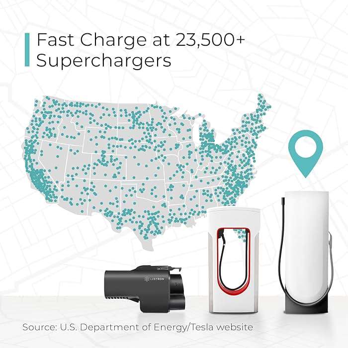 Lectron NACS to CCS Electric Vehicle Adapter with Interlock - (500A/1,000V) - Compatible with Tesla Superchargers - CCS1 EV Fast Charging with Vortex Plus [Check Automaker for Compatibility] - UL 2252 - Image 7