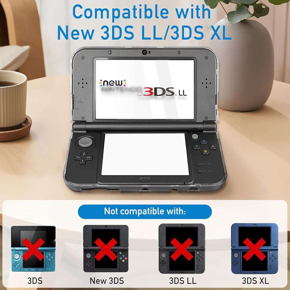 3-in-1 Accessories Kit for Nintendo New 3DS XL/LL – Clear Hard Case + Screen Protectors (Tempered Glass & PET) + 4 Stylus Pens – Protective Bundle Compatible with New 3DS LL/XL - Image 6