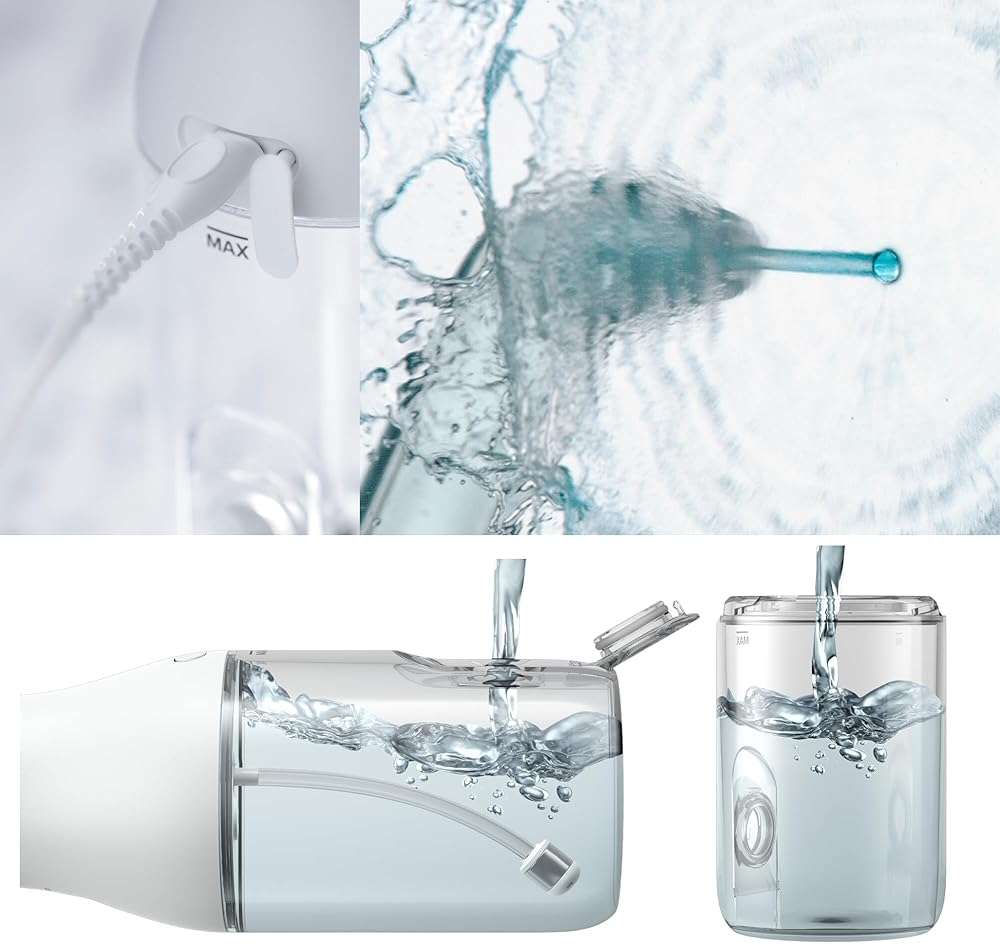 Philips Sonicare Water Flosser Cordless – Rechargeable Power Dental Waterflosser for Teeth, Portable Oral Irrigator with 3 Intensity Settings, 360° Rotating Nozzle – (Mint) - Image 3