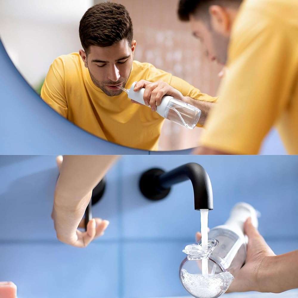 Philips Sonicare Water Flosser Cordless – Rechargeable Power Dental Waterflosser for Teeth, Portable Oral Irrigator with 3 Intensity Settings, 360° Rotating Nozzle – (Mint) - Image 4
