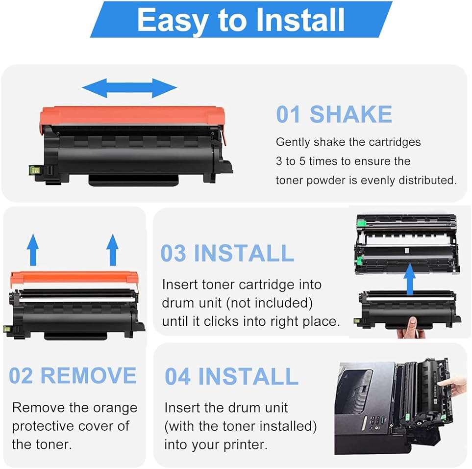 HenceBuy TN770 TN-770 Toner 2 Pack Replacement for tn770 Toner for Brother Printer Compatible with Brother HL-L2370DW L2370DWXL MFC-L2750DW L2750DWXL Printer - Image 6