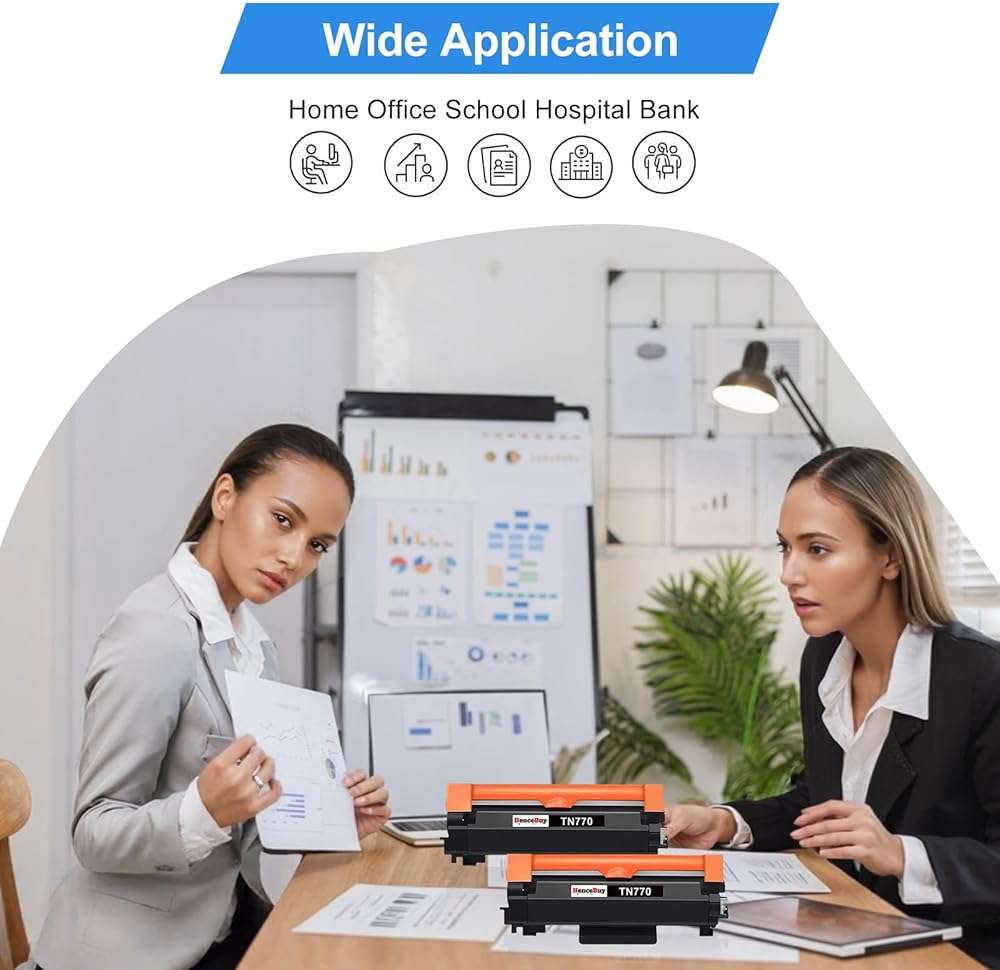 HenceBuy TN770 TN-770 Toner 2 Pack Replacement for tn770 Toner for Brother Printer Compatible with Brother HL-L2370DW L2370DWXL MFC-L2750DW L2750DWXL Printer - Image 8