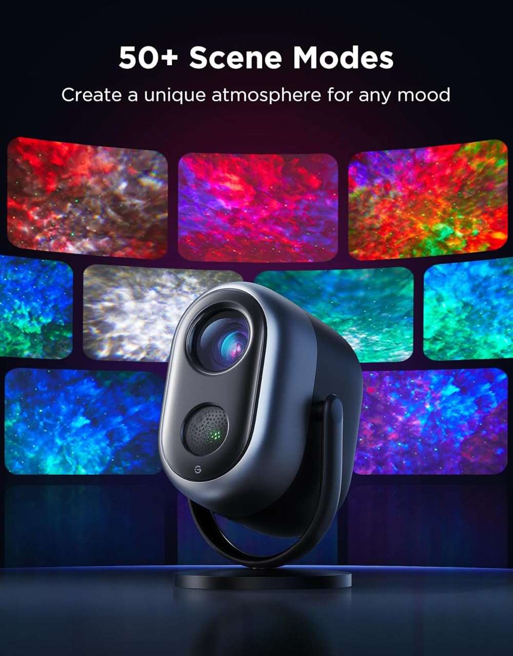Govee Star Projector Lights, 7-Zone Colorful Nebula Effect, Compatible with Matter, 540ft² Coverage, LED Ceiling Lights for Bedroom, 50+ Scenes, 18 White Noise, Room Decor, Gifts for Kids, Sleep Lamp - Image 6