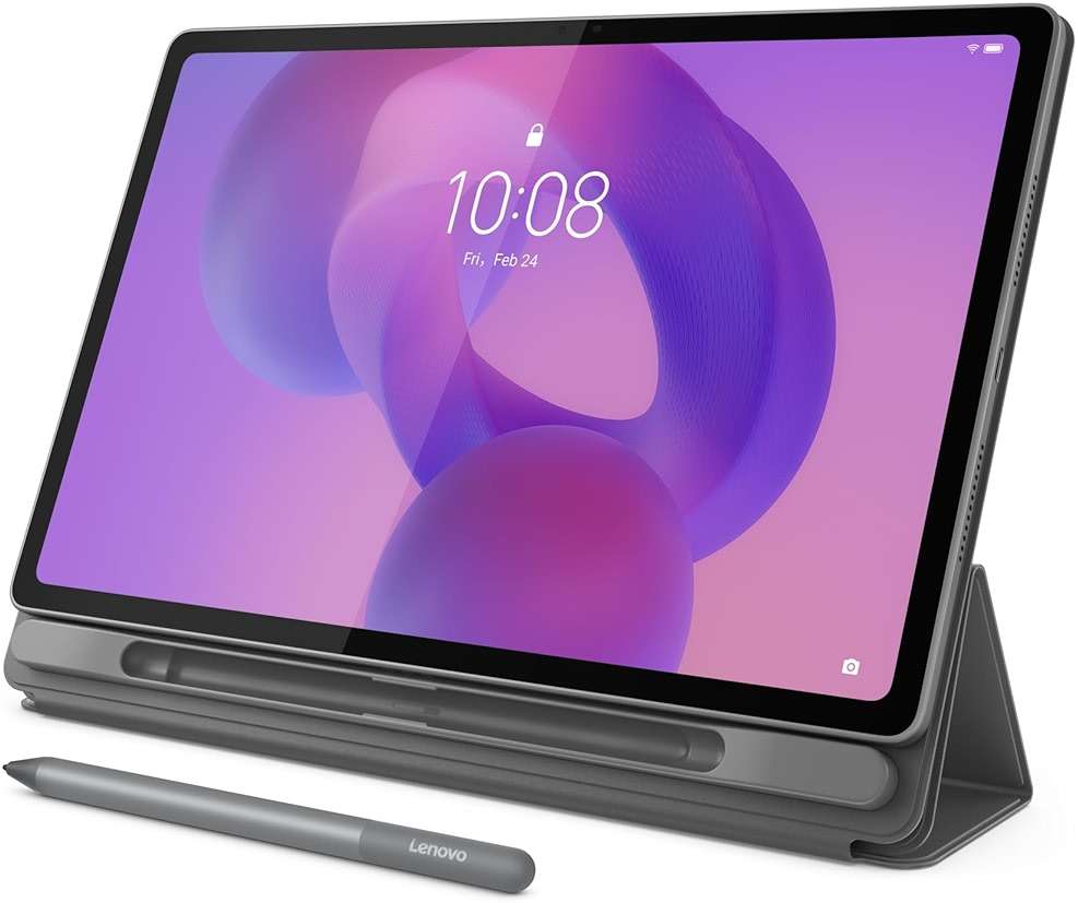 Lenovo Idea Tab Plus - Lightweight Tablet - 12.1″ 2.5K IPS Touchscreen Display - 90Hz - MediaTek Dimensity 6400-8GB Memory - 128GB Storage - Integrated Arm Mali-G57 MC2 - Lenovo Tab Pen & Folio Case - Image 1