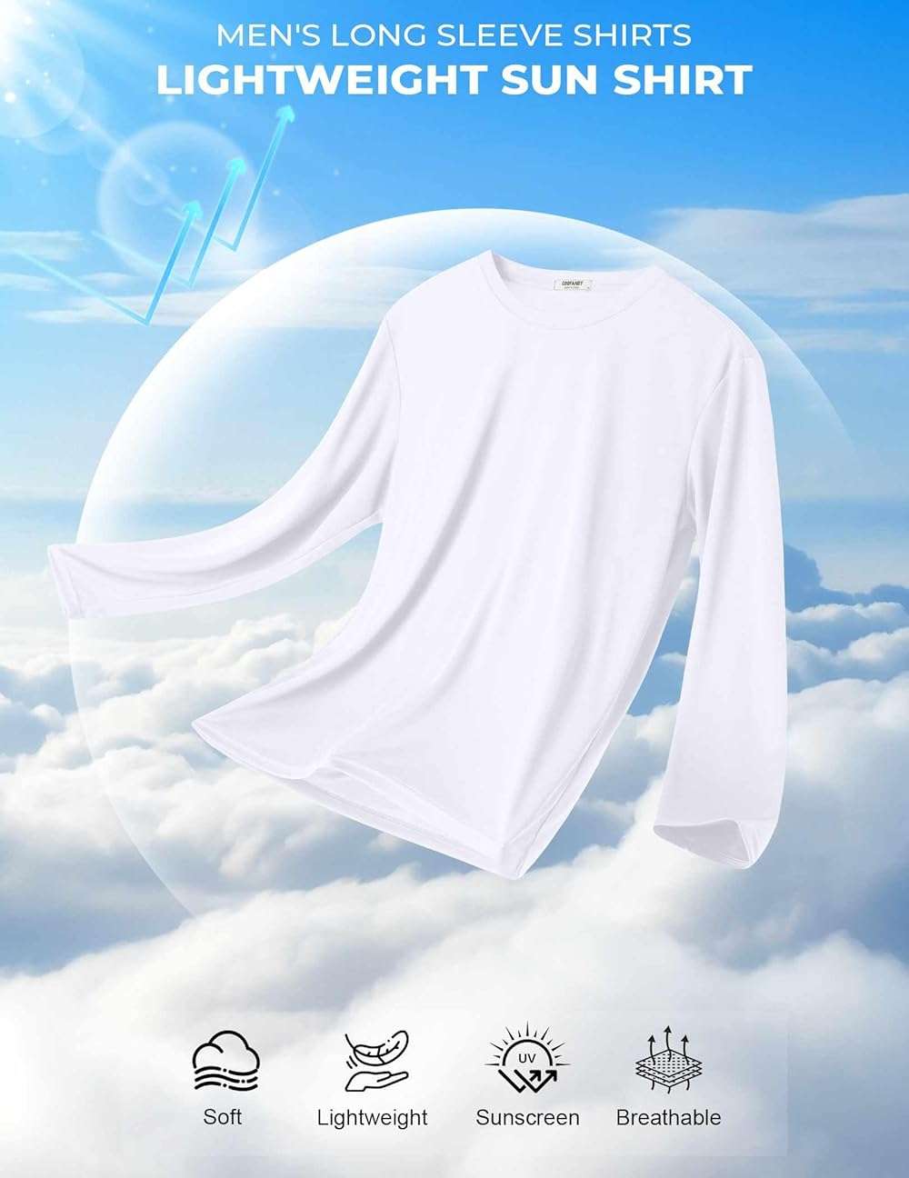 COOFANDY Long Sleeve Shirts for Men Moisture Wicking Activewear T-Shirts Workout Running Shirts - Image 5