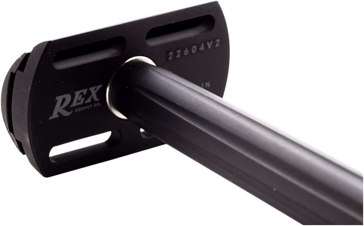 Rex Supply Co. Page Three Piece Double Edge Safety Razor – Jet Black Aluminum Finish, Lightweight CNC-Milled Razor for Men, Travel-Friendly Shaving Tool Compatible with All DE Blades - Image 3