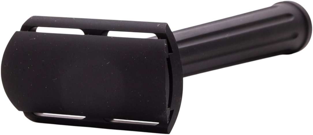 Rex Supply Co. Page Three Piece Double Edge Safety Razor – Jet Black Aluminum Finish, Lightweight CNC-Milled Razor for Men, Travel-Friendly Shaving Tool Compatible with All DE Blades - Image 5