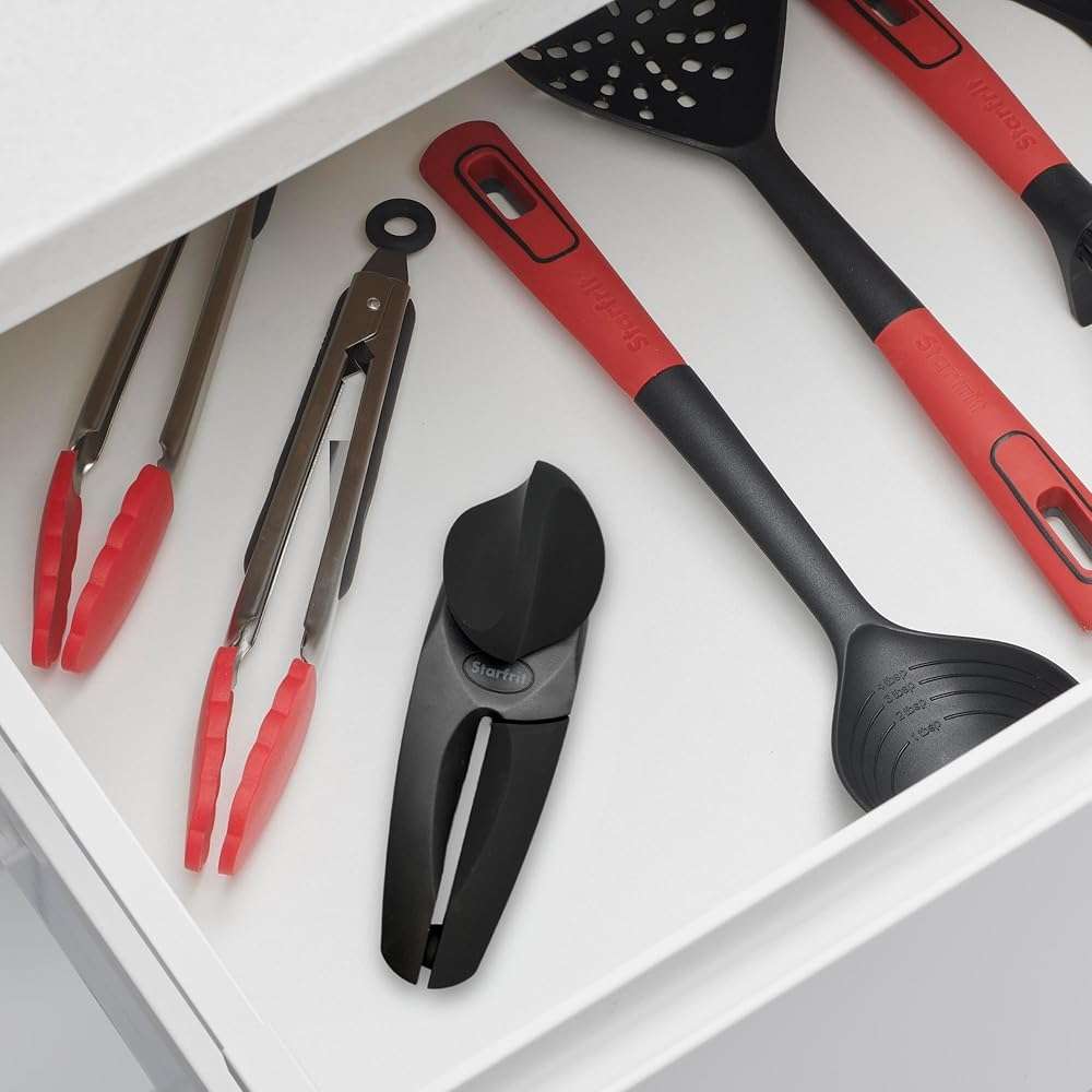 Starfrit MightiCan Can Opener, Safe Smooth-Cut Design, Holds Lid and Leaves No Sharp Edges, Comfort Grip Handle, Heavy-Duty Non-Slip Knob, 3-Year Warranty, Black - Image 9