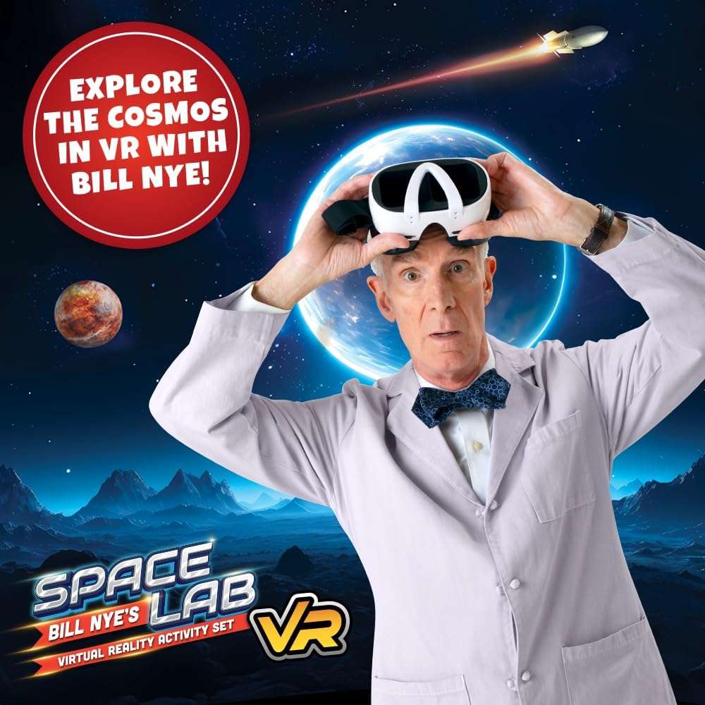 Abacus Brands Bill Nye's VR Space Lab - Virtual Reality Kids Science Kit, Book and Interactive STEM Learning Activity Set (Bill Nye Space (2025 Version)) - Image 4