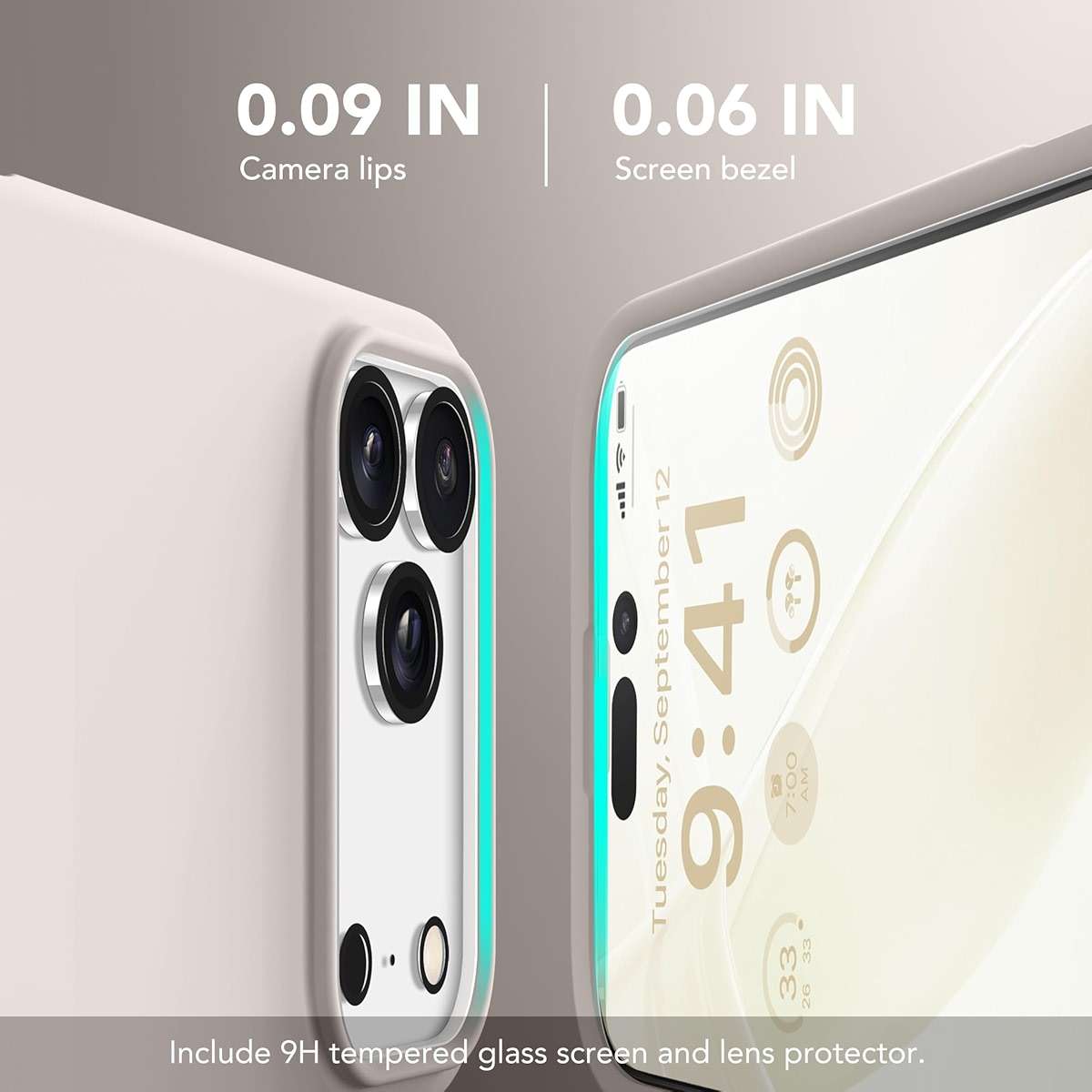 GONEZ Magnetic for iPhone 17 Pro Max Case, [Compatible with MagSafe] Anti-Scratch Microfiber Lining & Screen Protector, Silicone Camera Control, Shockproof Slim Phone Cover 6.9 inch, Stone - Image 6