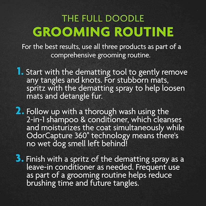 FURminator 2-in-1 Doodle Ultra Premium Shampoo & Conditioner, 16 Ounces, Conditions Fur to Reduce Tangles for Curly, Long, Silky & Wiry Coats - Image 12