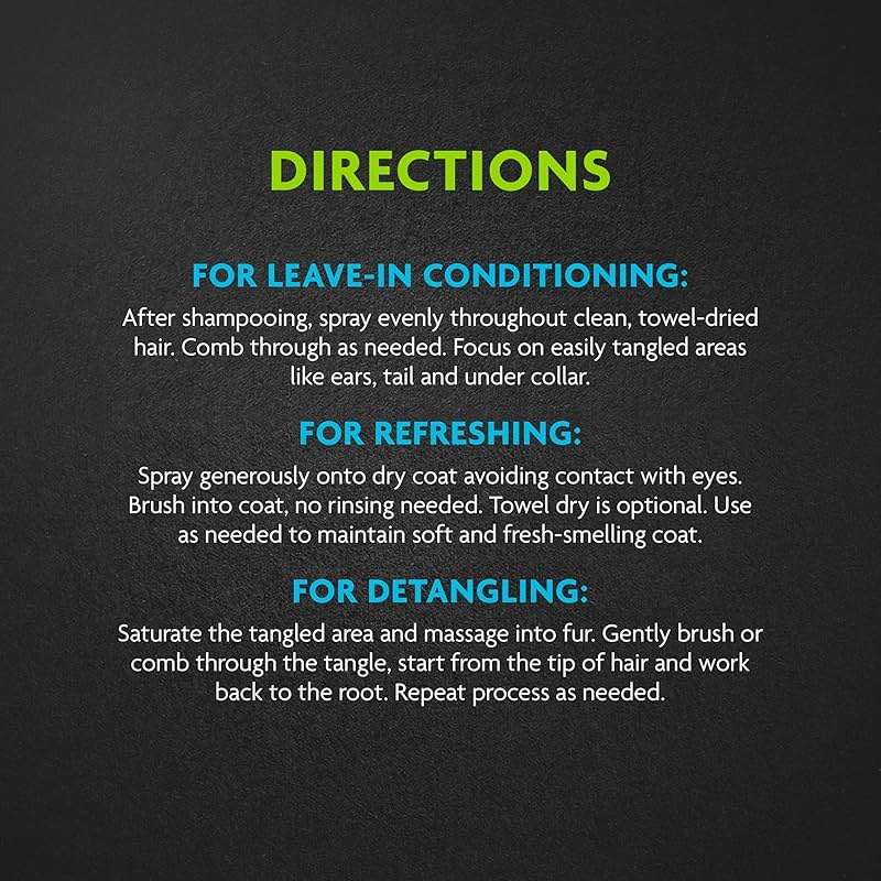 FURminator deTangling Leave-in Conditioner Spray, 8.5 Ounces, Lightly Scented, Gentle Ingredients Keep Coat and Skin Moisturized - Image 10