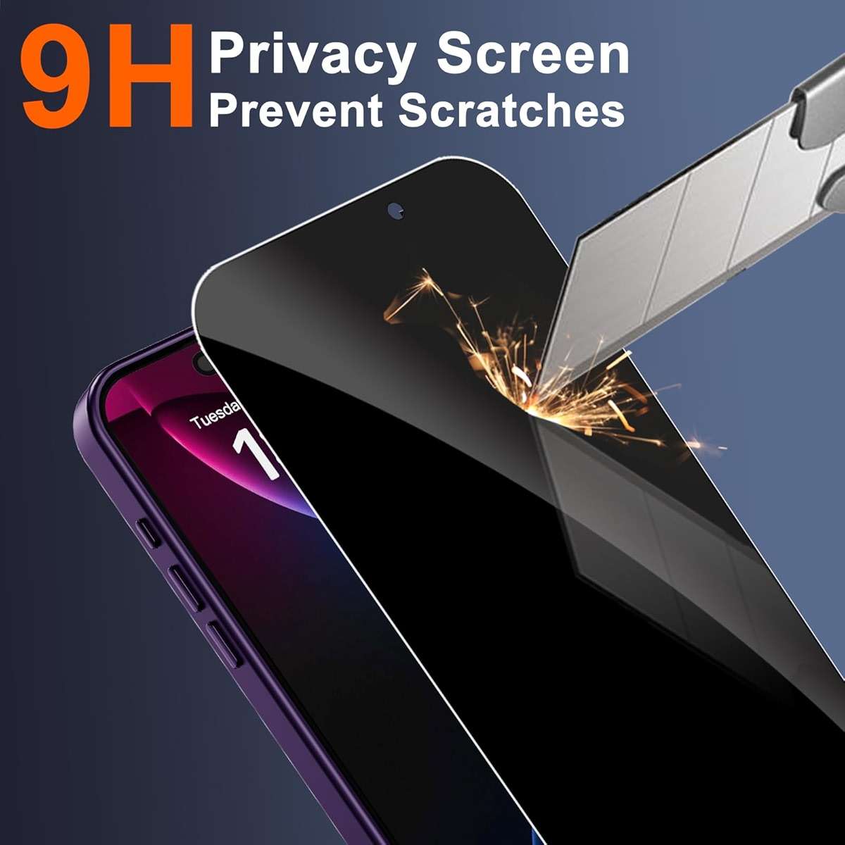 ZOZDOKG Magnetic for iPhone 17 Pro Max Case with Privacy Screen Protector & Camera Protection, Compatible with MagSafe Matte Shockproof Phone Case for iPhone 17 ProMax Women Girls, Purple - Image 8