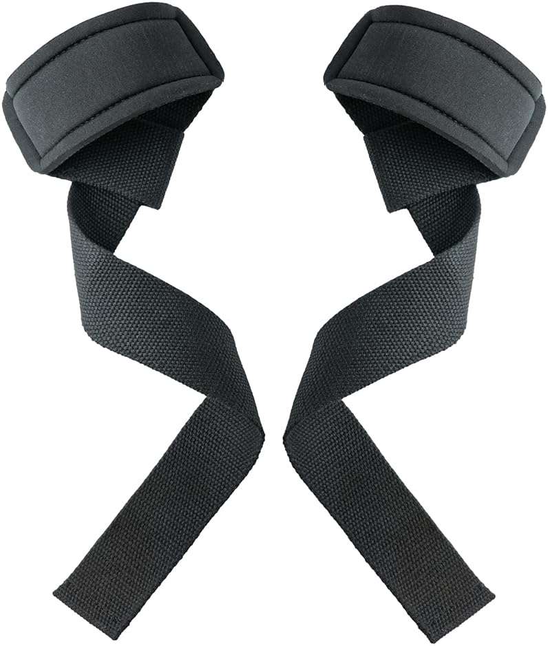 GSFOVOP Lifting Wrist Straps for Weightlifting, Deadlifts, Strength Training, Gym Workout, Soft Cotton Wrist Wraps with Neoprene-Padded Support, Premium Strap for Men & Women - Image 1