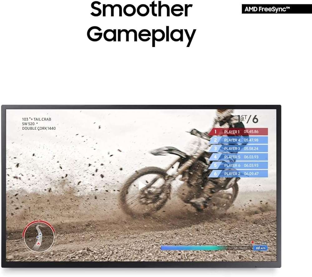 Samsung 32" 4K UHD (3840x2160) Computer Monitor, Eye Saver, AMD FreeSync for Gaming, HDMI, VA Panel, Display Port, Flicker Free Mode, Black - Image 4
