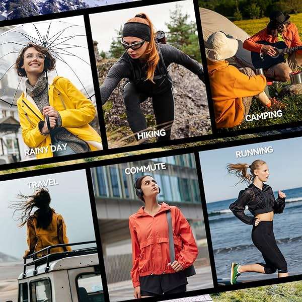 Zando Lightweight Rain Jacket Women Waterproof - Packable Windbreaker Jacket Raincoats for Women with Hood for Travel Outdoor - Image 6