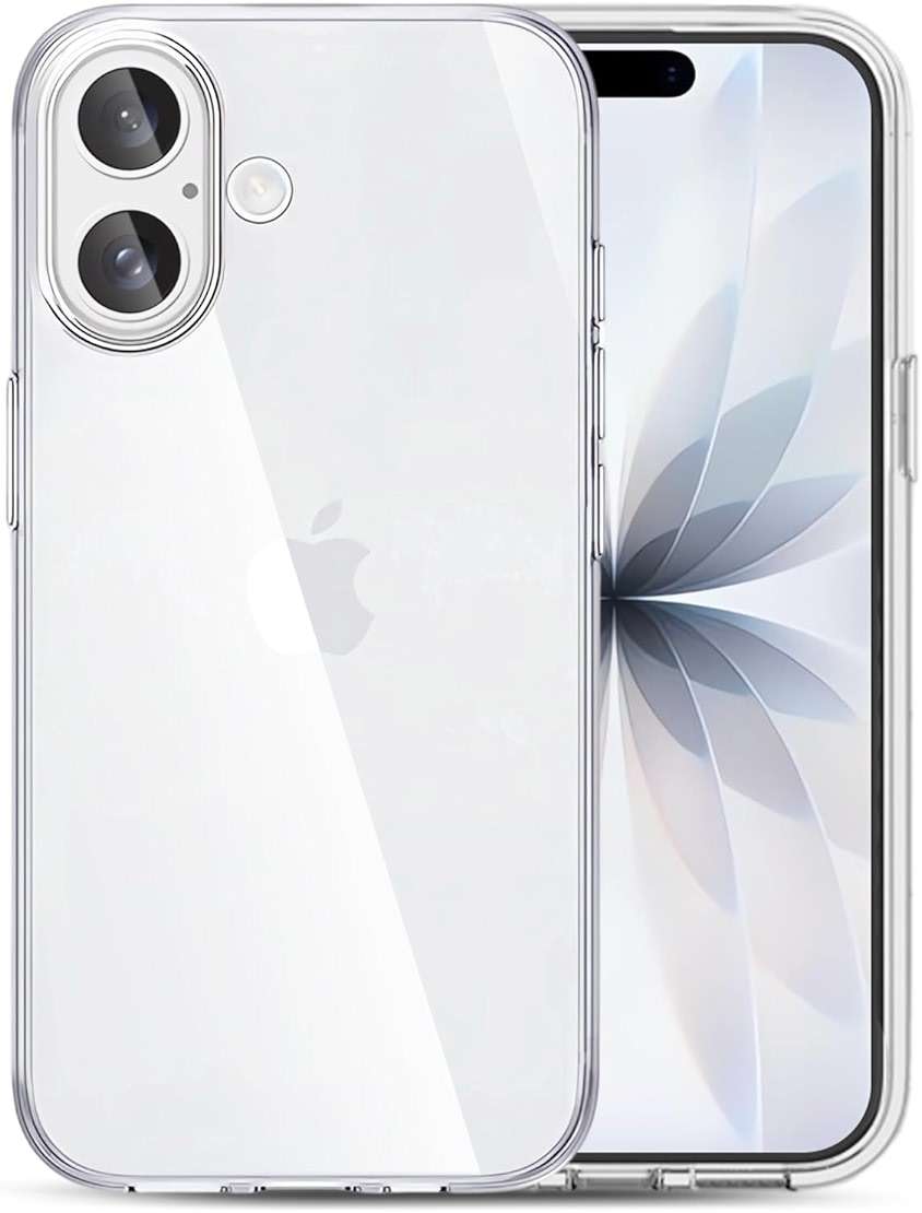 TENOC Phone Case Compatible with iPhone 17, Clear Case Shockproof Protective Bumper Slim Cover for 6.3 Inch - Image 1