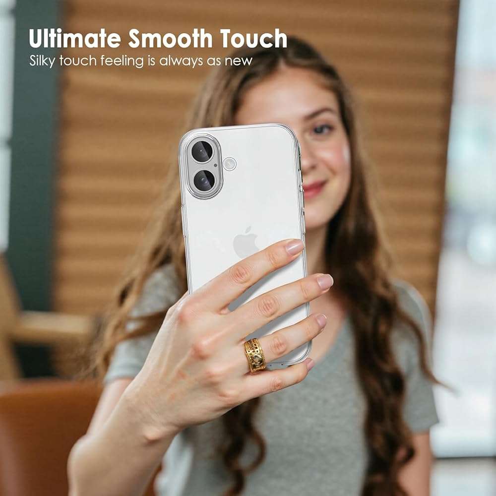 TENOC Phone Case Compatible with iPhone 17, Clear Case Shockproof Protective Bumper Slim Cover for 6.3 Inch - Image 6