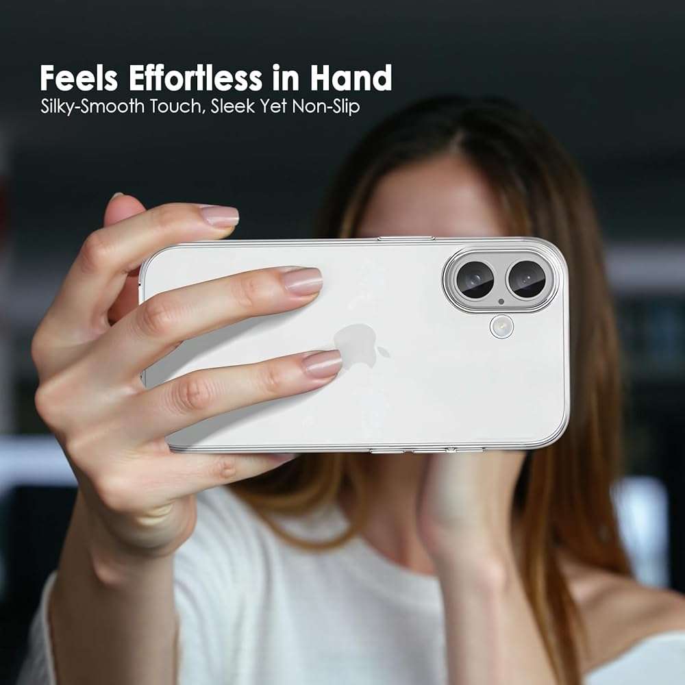 TENOC Phone Case Compatible with iPhone 17, Clear Case Shockproof Protective Bumper Slim Cover for 6.3 Inch - Image 7