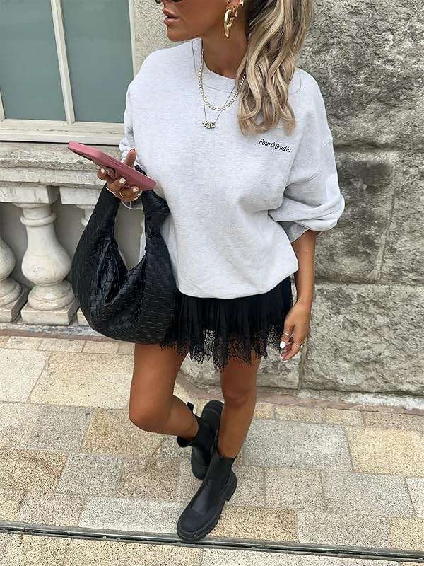 Alyweatry Women Y2k Lace Half Slip Skirt Low Rise Layered Pleated Lace Mini Skirt Cute Ruffle Flowy Short Underskirt - Image 3