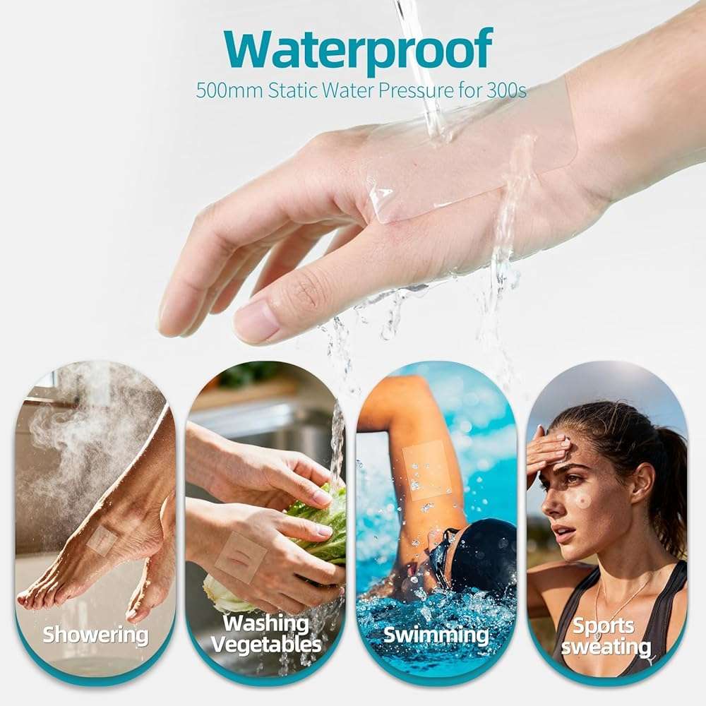 Dimora Medical Grade Hydrocolloid Bandage Roll (2in*16ft), Highly Absorbent Hydrocolloid Dressings for Wound Care, Burn, Blister, Pimple Patches for Acne Care, Waterproof & Cut to Size - Image 9