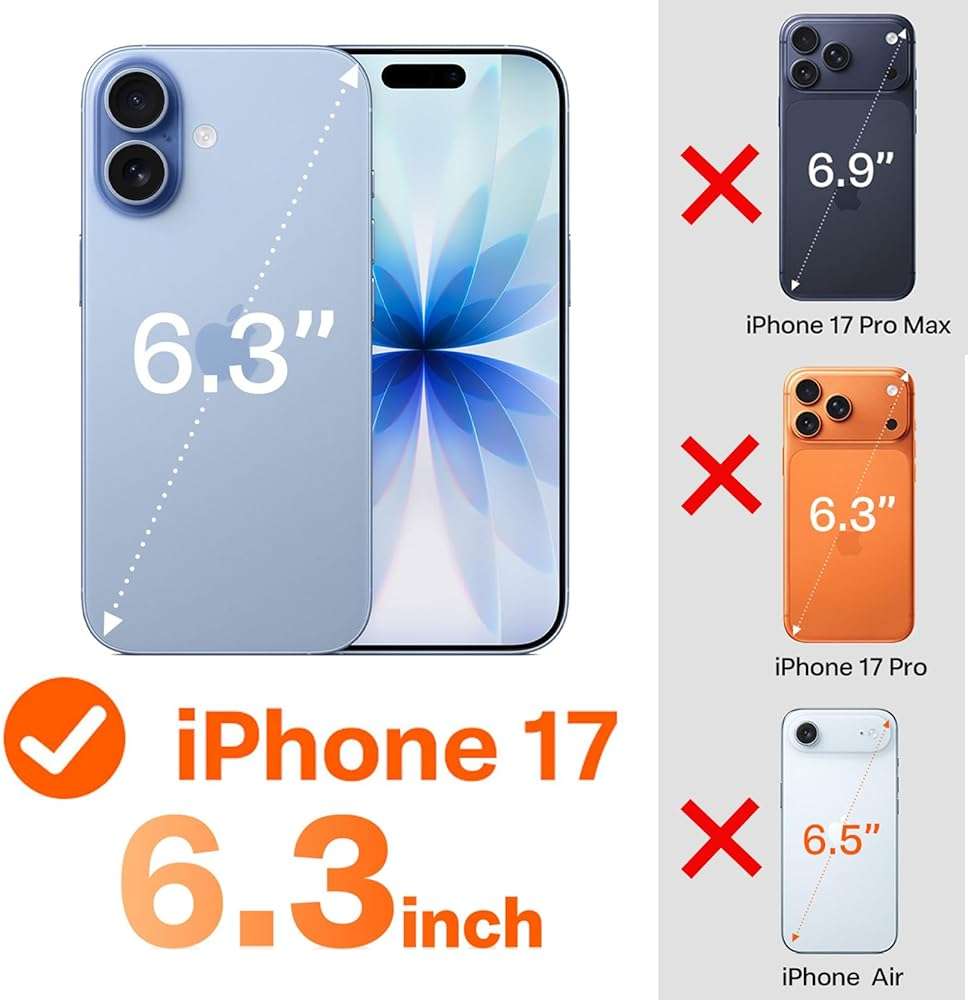 DEVISELOVE Magnetic for iPhone 17 Case Military-Grade Dual-Layer Shockproof, Heavy Duty Rugged Protection Phone Case [Fit for MagSafe] Anti-Fingerprint Anti-Scratch for iPhone17 Cover 6.3", Black - Image 7