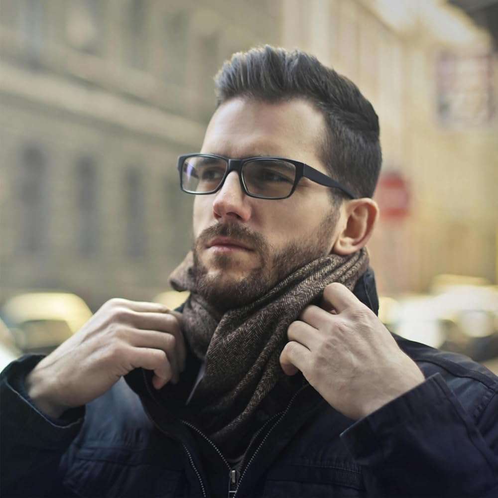 Ryegis Bifocal Reading Glasses,Classic Square Men Readers,Lightweight Cheaters Glasses Comfortable Spring Hinges 1.25 - Image 8