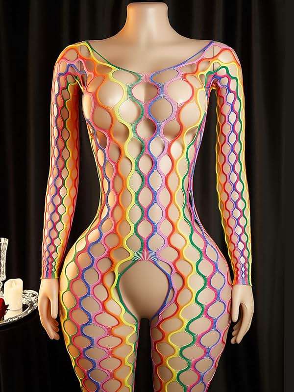 ADSEXY Sexy Lingerie For Women Sheer High Elasticity Bodystocking Bodysuit For Women One Size Fits 80-150lb - Image 2
