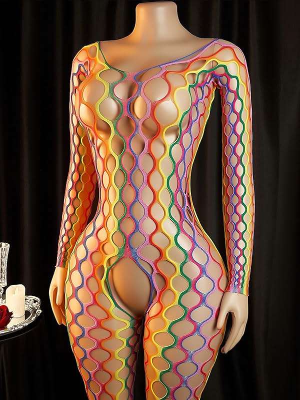 ADSEXY Sexy Lingerie For Women Sheer High Elasticity Bodystocking Bodysuit For Women One Size Fits 80-150lb - Image 3