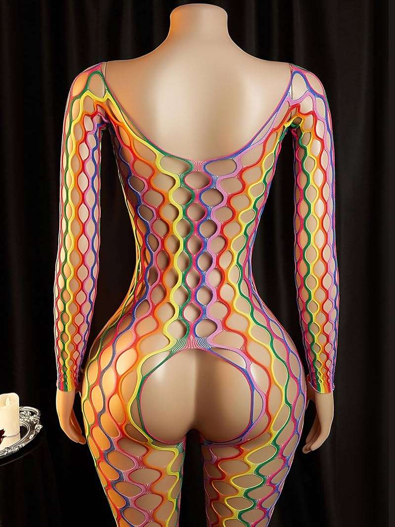 ADSEXY Sexy Lingerie For Women Sheer High Elasticity Bodystocking Bodysuit For Women One Size Fits 80-150lb - Image 4