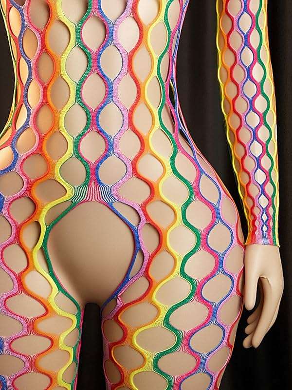 ADSEXY Sexy Lingerie For Women Sheer High Elasticity Bodystocking Bodysuit For Women One Size Fits 80-150lb - Image 5