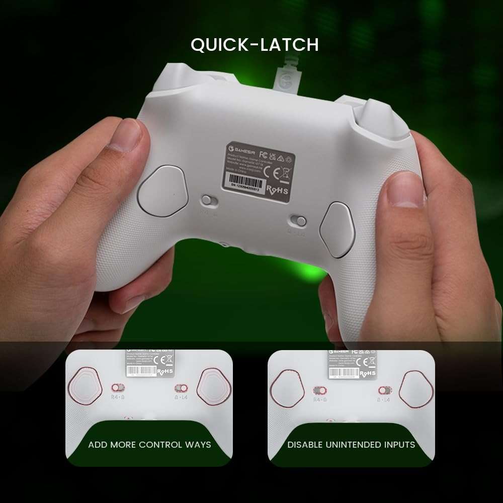 GameSir G7 SE Plud and Play Controller with Hall Effect Joysticks/Hall Trigger, Anti-Drift Wired Gamepad for Xbox Series X|S, Xbox One & Windows 10/11, 3.5 mm Audio Jack - White (Renewed) - Image 4