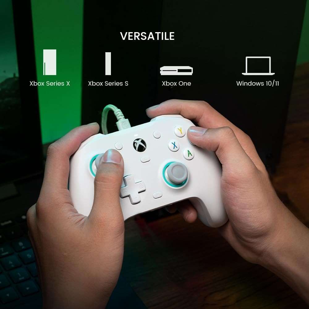 GameSir G7 SE Plud and Play Controller with Hall Effect Joysticks/Hall Trigger, Anti-Drift Wired Gamepad for Xbox Series X|S, Xbox One & Windows 10/11, 3.5 mm Audio Jack - White (Renewed) - Image 8