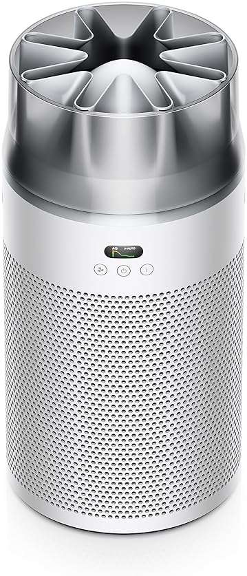 Dyson Hushjet Compact Purifier, Engineered for Powerful, Whisper-quiet, Whole-room Air Purification, Homes with Pets, Allergies, Fully-sealed filtration, 5-year no change filter (White/Silver) - Image 1