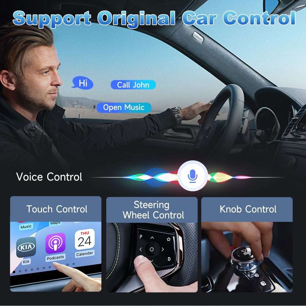 Carlinkit FireDrive Link Pro Car TV Converter, Wireless CarPlay Adapter with HDMI for Fire TV Stick Streaming, Convert Wired CarPlay to Wireless Android Auto & Apple CarPlay Dongle, Plug & Play - Image 5