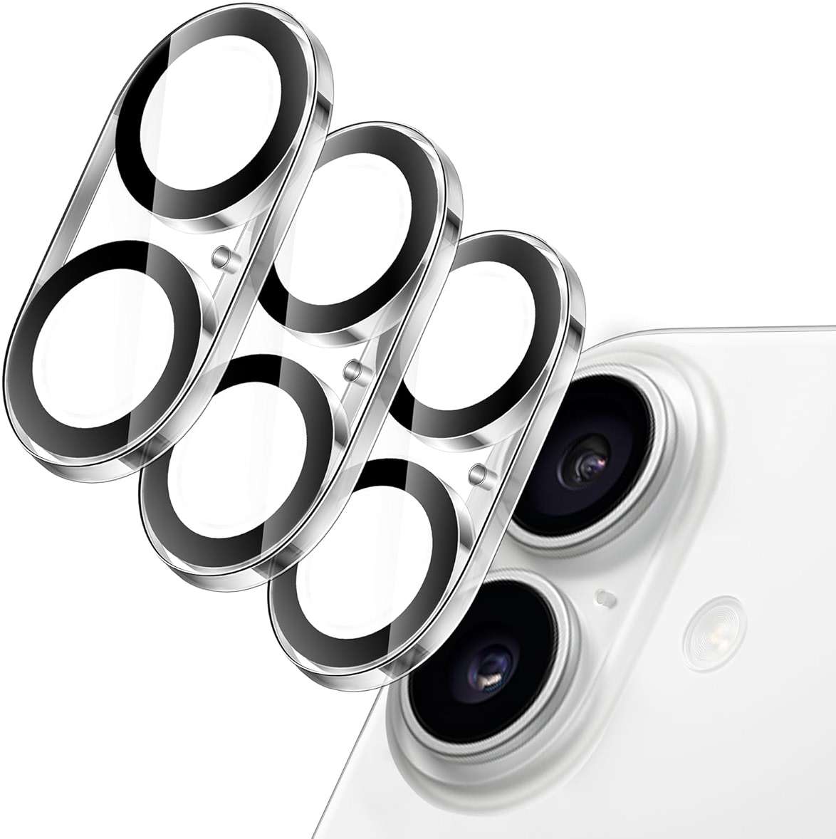 JETech Camera Lens Protector for iPhone 17 6.3-Inch, 9H Tempered Glass, Anti-Scratch, Case Friendly, Does Not Affect Night Shots, HD Clear, 3-Pack (Clear) - Image 1