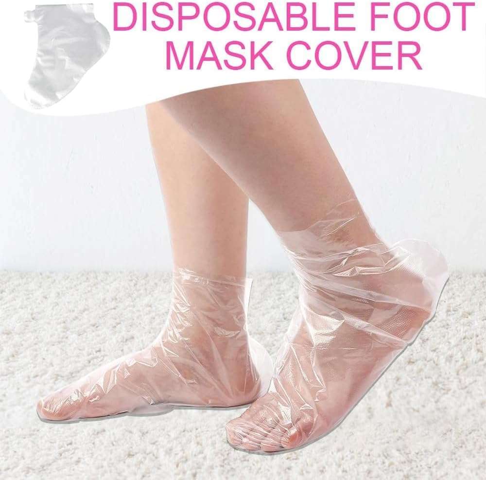 ZYMJBB 300PCS Paraffin Bath Liners for Feet – Disposable Waterproof Foot Liners with Adhesive Stickers, Plastic Bags for Paraffin Wax Bath, Moisturizing Foot Care, Spa Pedicure, Home and Salon Use - Image 7