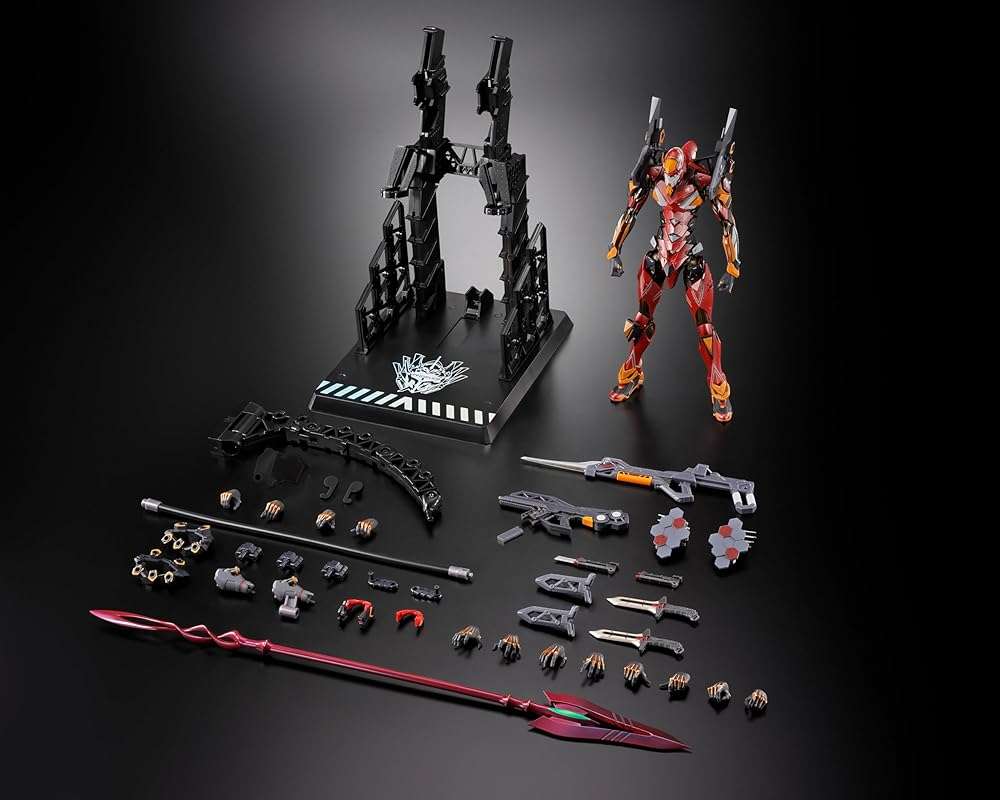 TAMASHII NATIONS - Evangelion - Evangelion Production Model-02 30th with The Spear of Cassius Metal Build Action Figure - Image 4