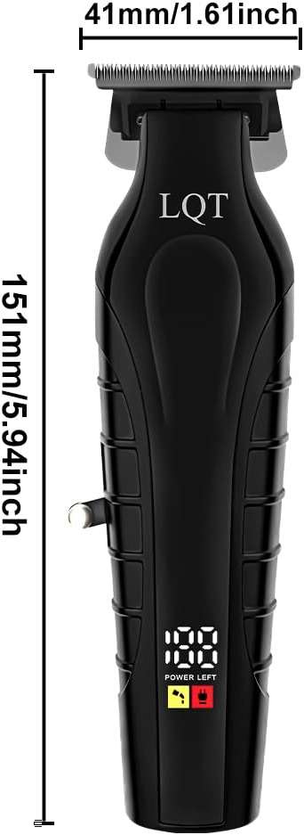 LQT 902 Professional Hair Trimmer for Men Cordless Beard and Mustache Trimmer Rechargeable Electric T Liners Clippers with Led Display and Luxury Gifts Box to Son Husband Father Men Gift - Image 8