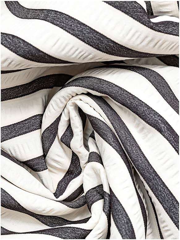SHENHE Women's Striped Maxi Skirt High Waisted A Line Casual Flowy Long Skirt with Pockets - Image 4