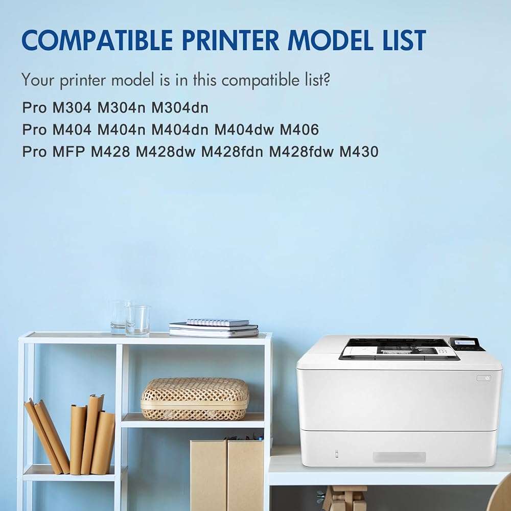 58A CF258A Toner Cartridge Black M428fdw Compatible for HP 58A CF258A 58X CF258X for HP MFP M428fdw M428fdn M428dw LaserJet Pro M404n M404dn M404dw M404 M428 Printer Ink High Yield 2 Pack with Chip - Image 2