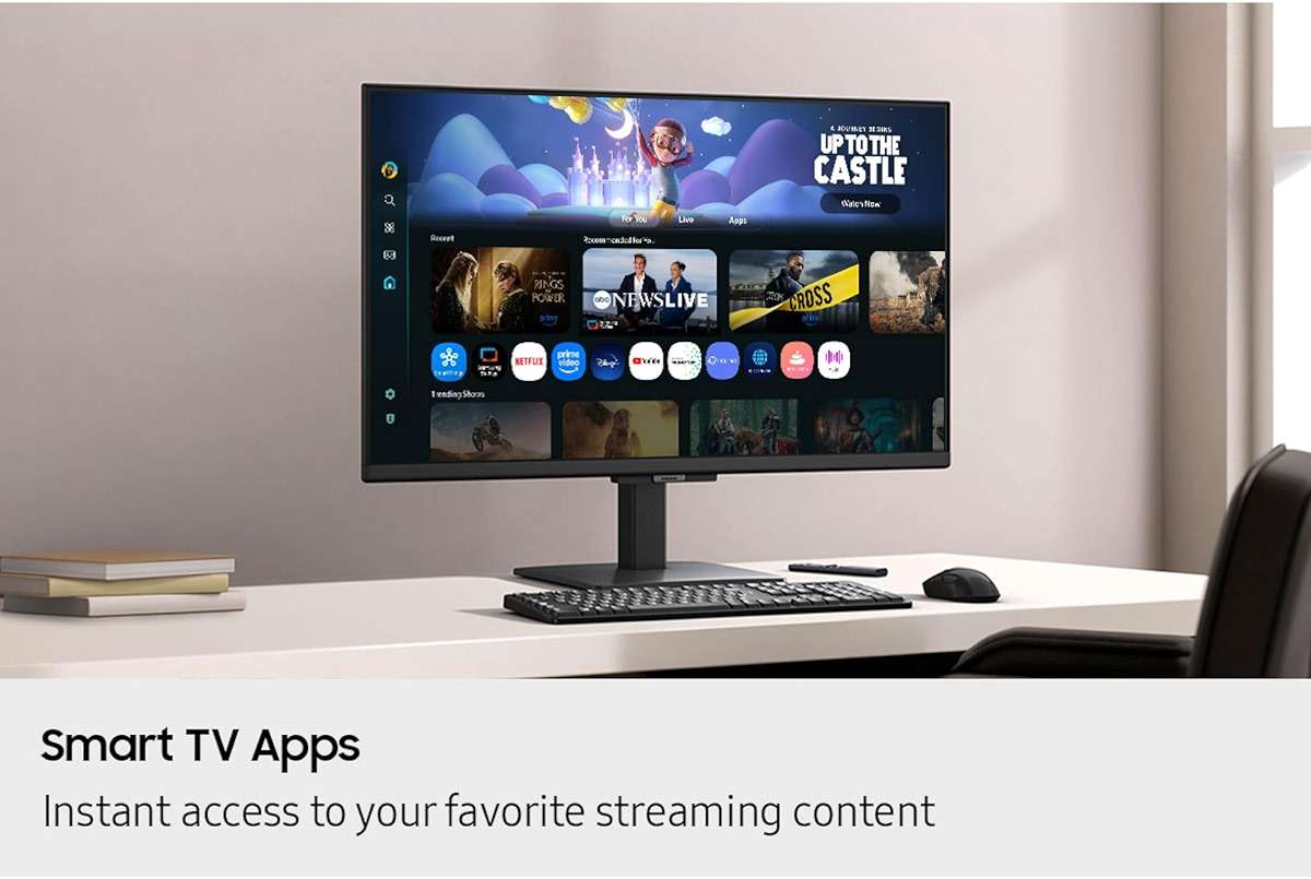 Samsung 27-Inch M5 (M50F) Series FHD Smart Monitor with Streaming TV, Speakers, HDR10, Gaming Hub, Multiple Ports, Workout Tracker, Vision Accessibility Tools, Black, LS27FM502ENXZA - Image 5