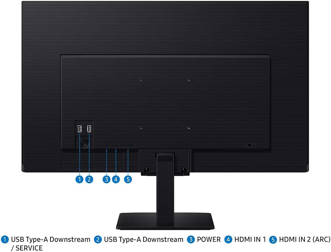 Samsung 27-Inch M5 (M50F) Series FHD Smart Monitor with Streaming TV, Speakers, HDR10, Gaming Hub, Multiple Ports, Workout Tracker, Vision Accessibility Tools, Black, LS27FM502ENXZA - Image 9
